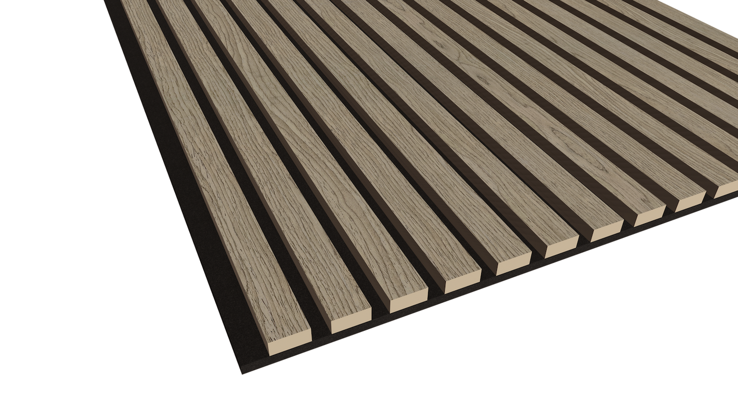 WallParta Walnut Acoustic Slat Wood Vaneer Wall Panels