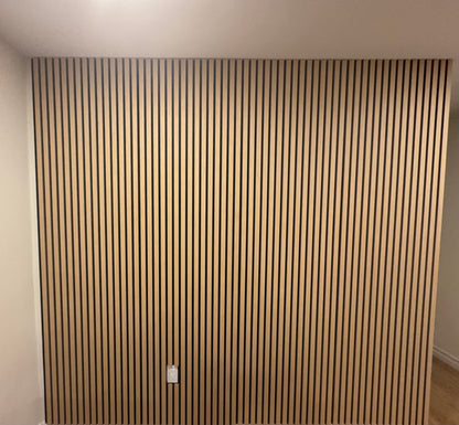 Yellow Oak Acoustic Slat Wood Panels