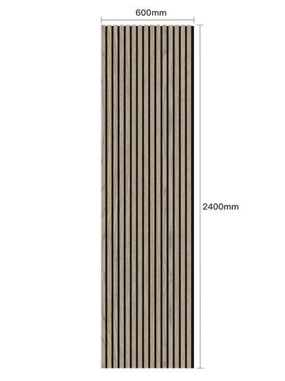 WallParta Walnut Acoustic Slat Wood Vaneer Wall Panels
