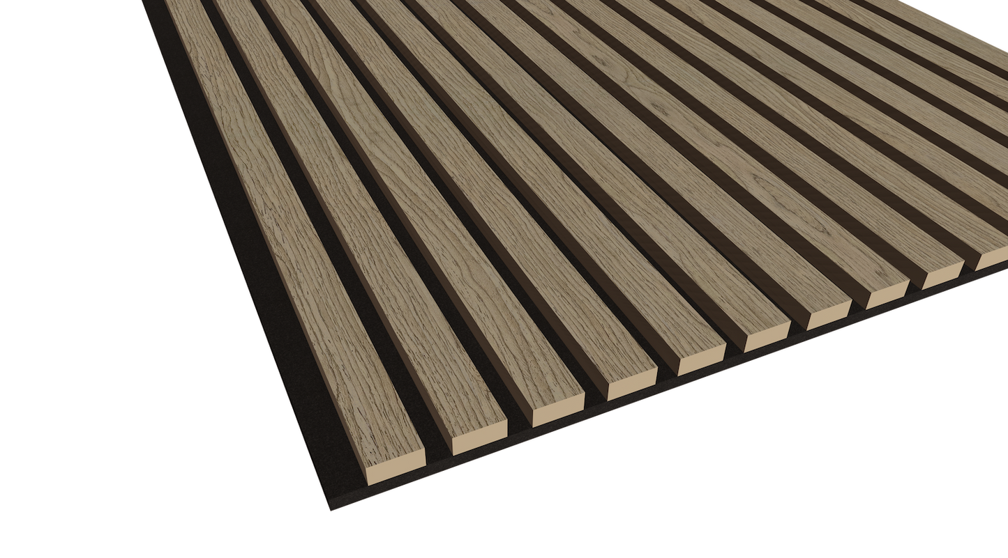 WallParta Walnut Acoustic Slat Wood Vaneer Wall Panels