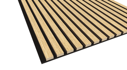 WallParta American Oak Acoustic Slat Wood Vaneer Wall Panels