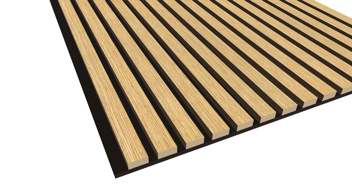 WallParta American Oak Acoustic Slat Wood Vaneer Wall Panels