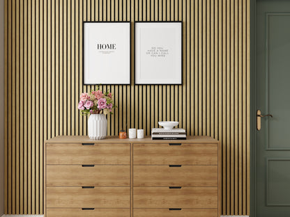 WallParta Yellow Oak Acoustic Slat Wood Vaneer Wall Panels