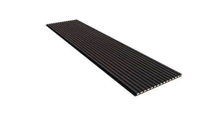 WallParta Black Oak Acoustic Slat Wood Vaneer Wall Panels