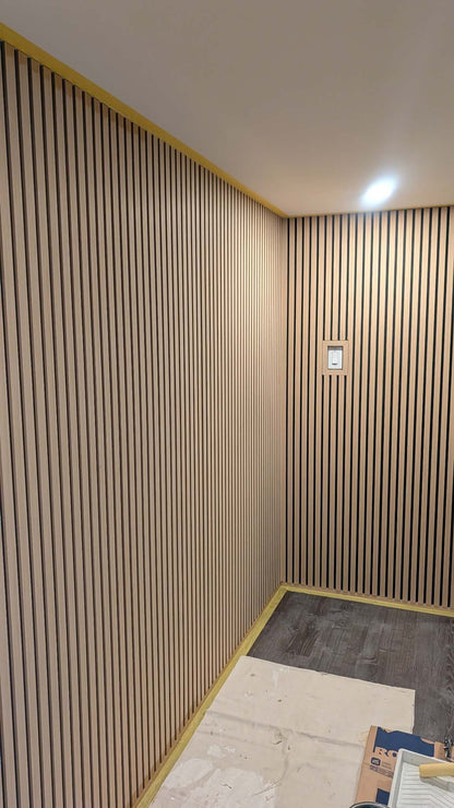 Yellow Oak Acoustic Slat Wood Panels